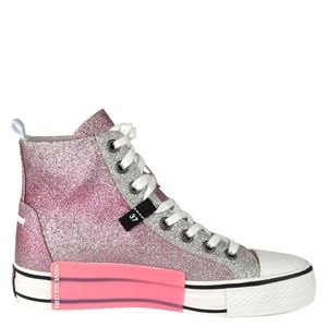 new pair of pink glitter Ash sneakers